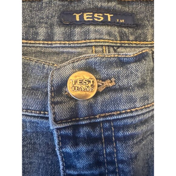 Test Womens Medium Blue Straight Leg Jeans - Picture 3 of 5